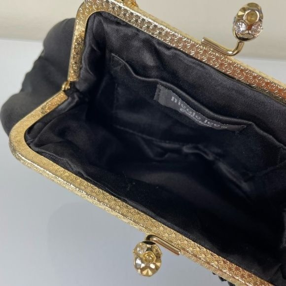 Nicole Lee Collection Clasp Closure Black Evening Purse - Picture 8 of 11